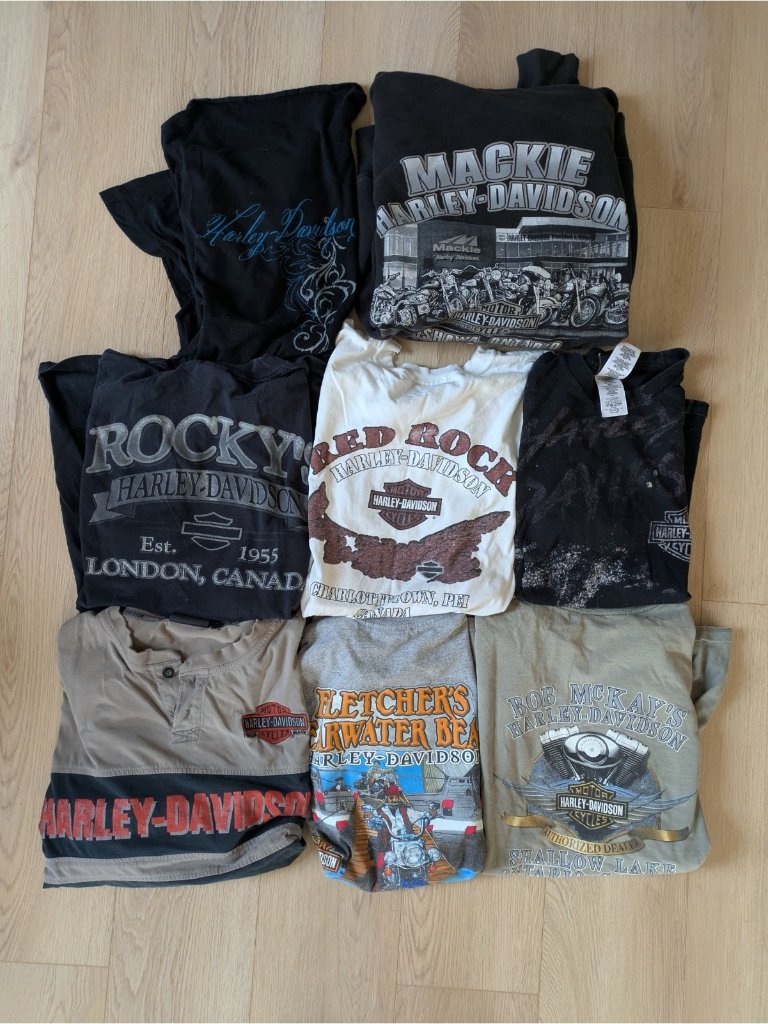 Harley Davidson Shirt, Tank Sweater Lot 7 S M L Y2k Bundle Men Women